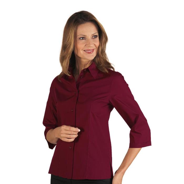 Camicetta donna Kyoto manica 3/4 bordeaux