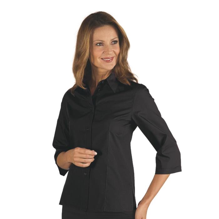 Camicetta donna Kyoto manica 3/4 nero
