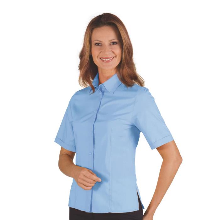 Camicetta donna Kyoto manica corta azzurro