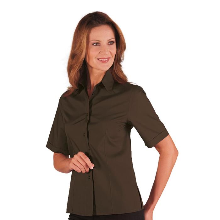 Camicetta donna Kyoto manica corta cacao