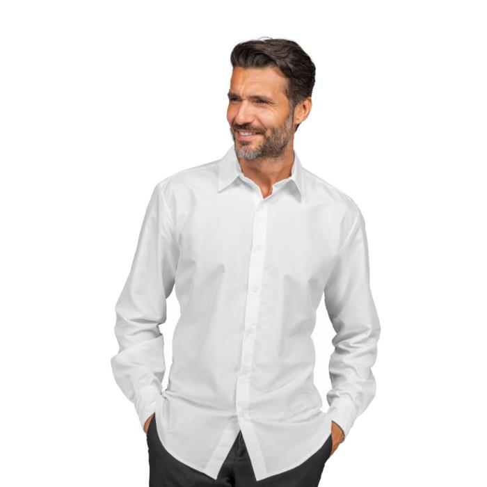 Camicia unisex Nevada Bianco | Manica Lunga | Stretch