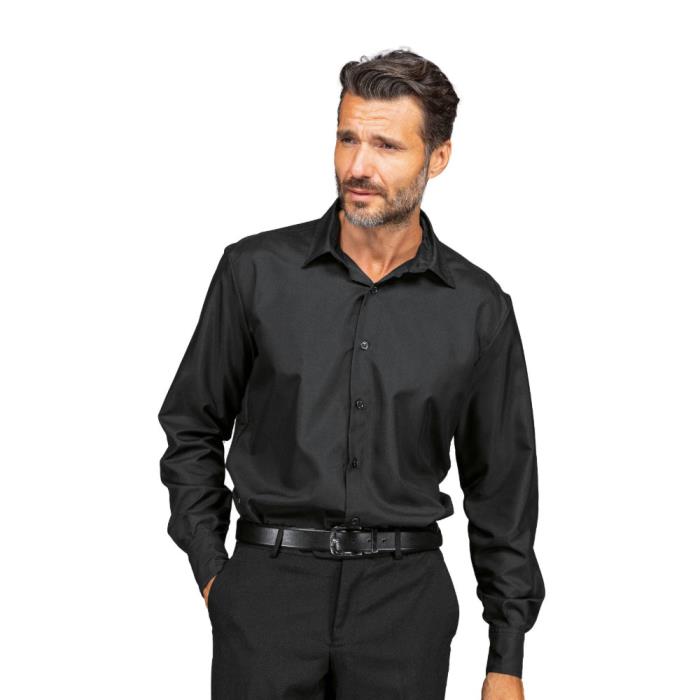Camicia unisex Nevada Nero | Manica Lunga