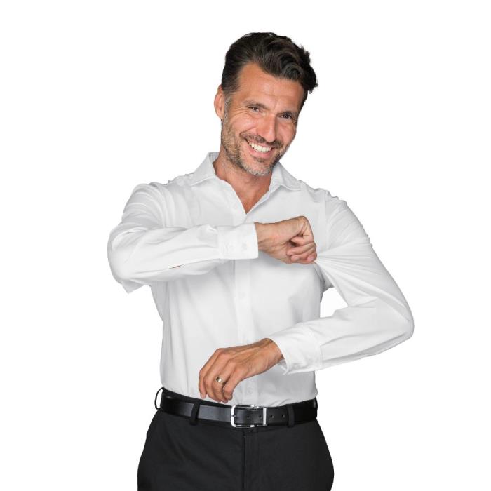 Camicia uomo manica lunga Birmingham bianco
