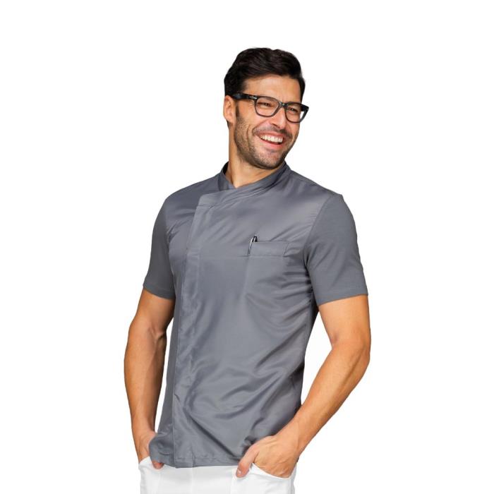 Casacca unisex manica corta Franklin grigio