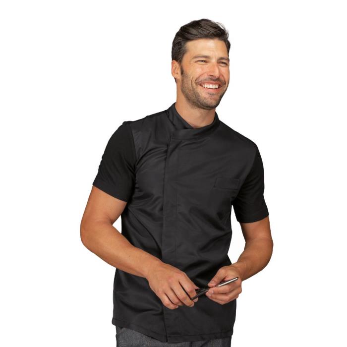 Casacca unisex manica corta Franklin nero