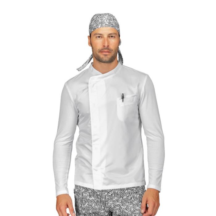 Casacca unisex manica lunga Franklin bianco