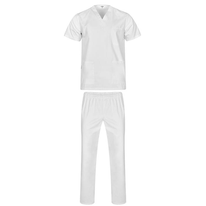 Completo ospedaliero unisex Colombo Bianco
