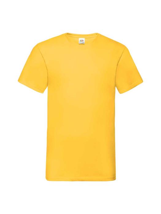 T-shirt Fruit of the Loom scollo a V Colorata
