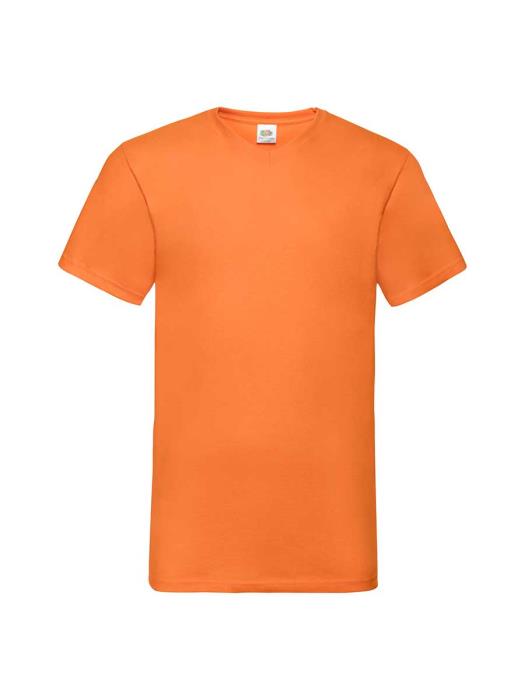 T-shirt Fruit of the Loom scollo a V Colorata