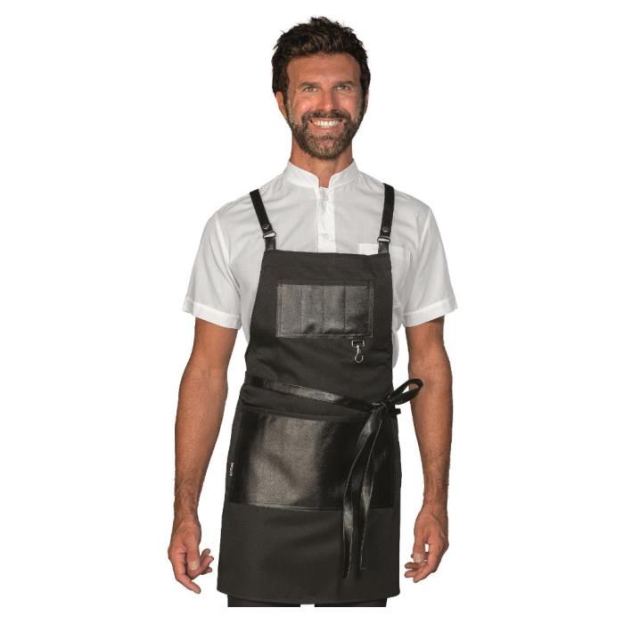 Grembiule unisex Bristol Short nero