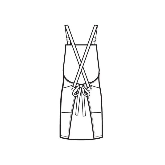 Grembiule unisex Bristol Short natural