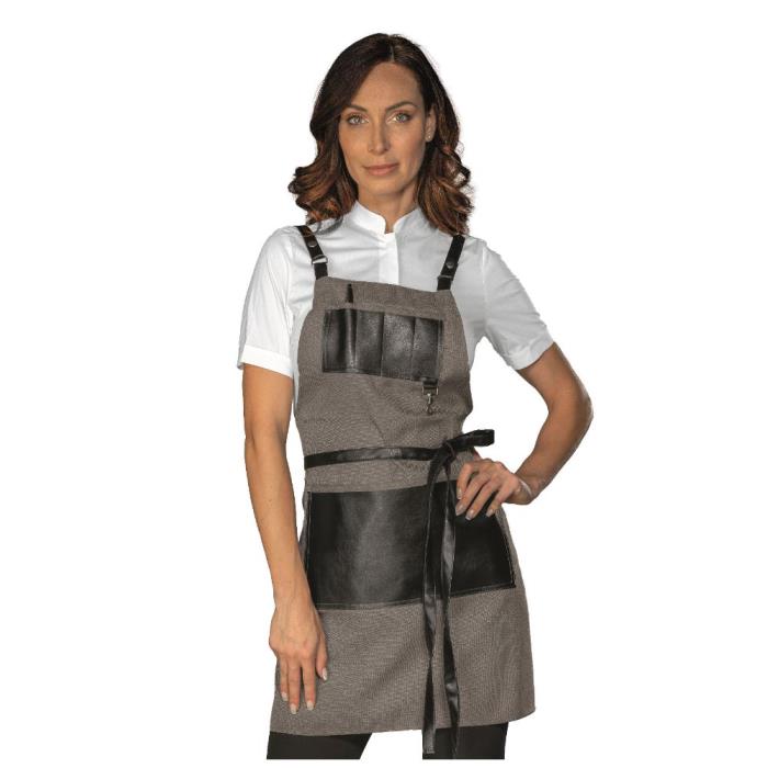 Grembiule unisex Bristol Short smoke