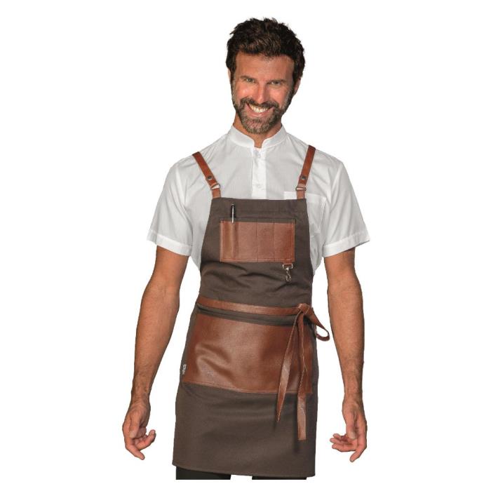 Grembiule unisex Bristol Short testa di moro