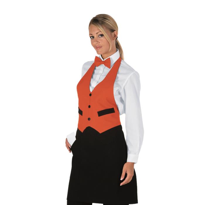 Grembiule unisex Garcon Nero + Arancio