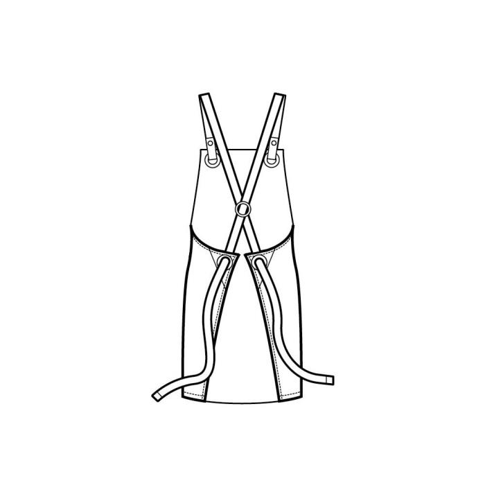Grembiule unisex Milford corda