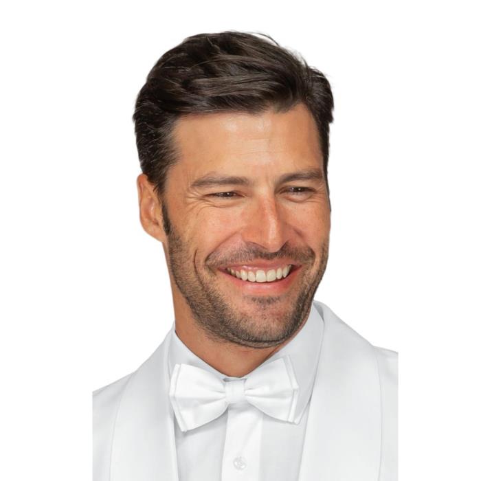 Papillon unisex 100% seta bianco