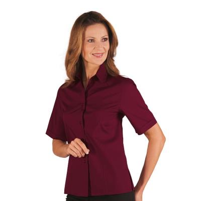 Camicetta donna Kyoto manica corta bordeaux